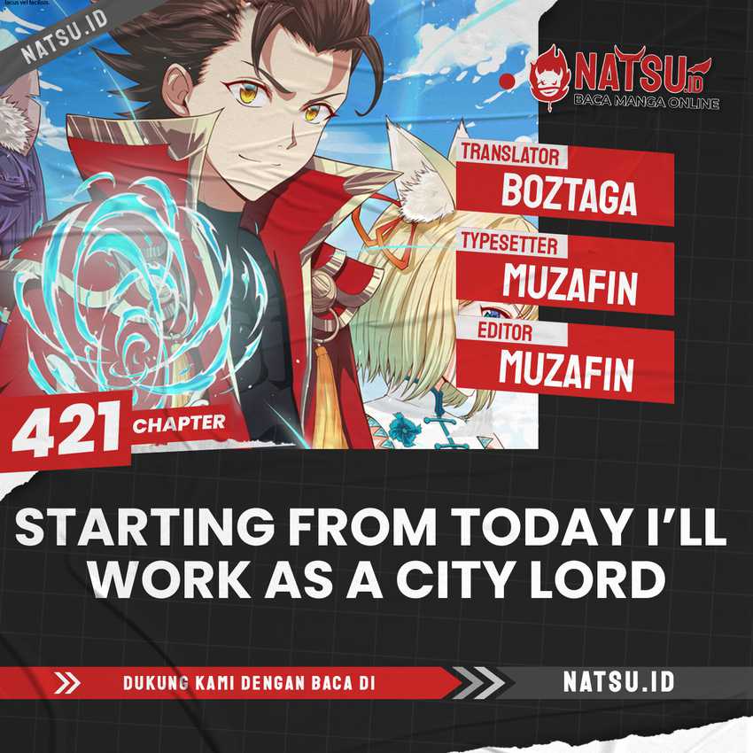 Starting From Today I’ll Work As A City Lord: Chapter 421 - Page 1