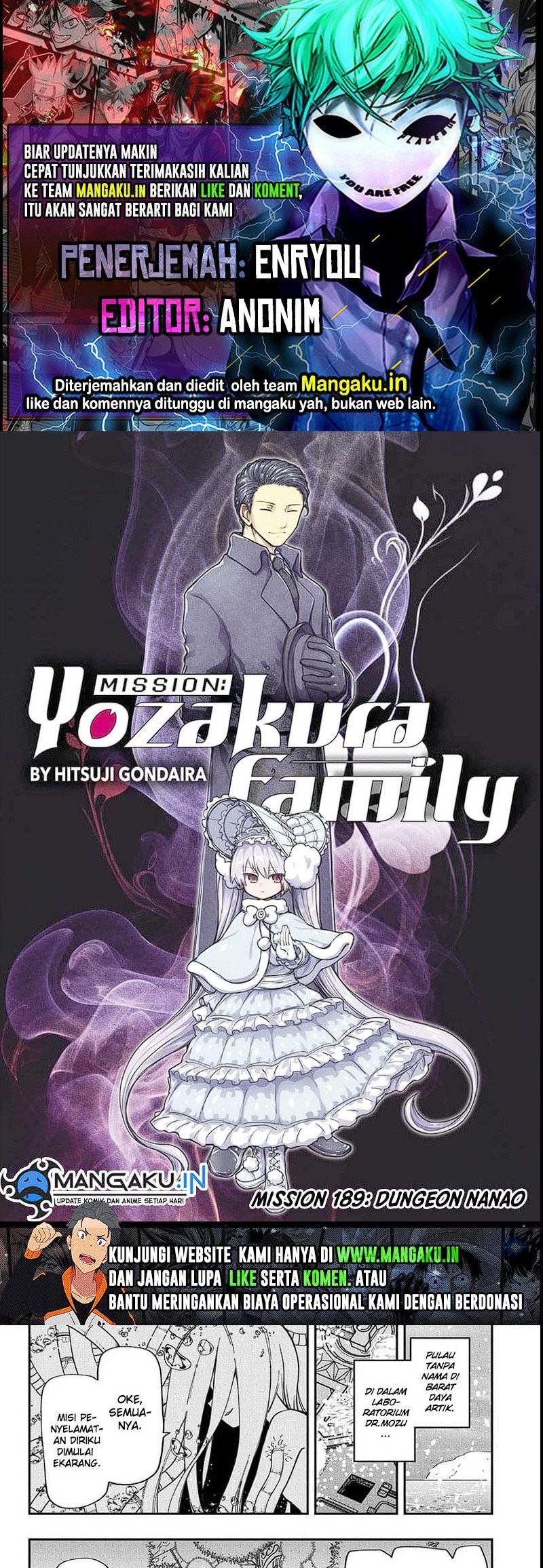 Mission: Yozakura Family: Chapter 189 - Page 1