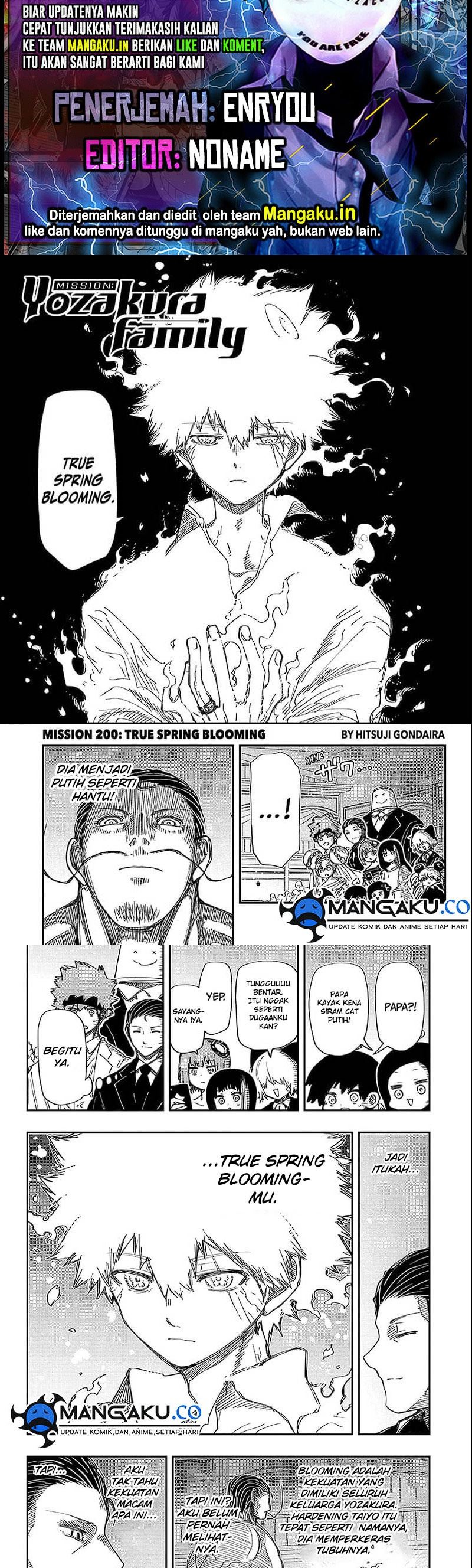 Mission: Yozakura Family: Chapter 200 - Page 1